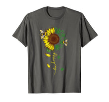Load image into Gallery viewer, Bee Happy Canabis Sunflower Weed Gift T-Shirt-745379
