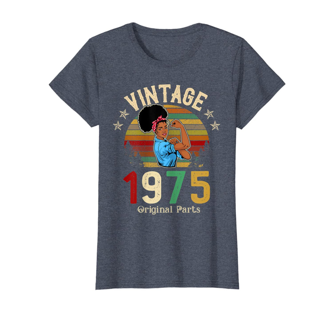 Womens Vintage 1975 Made In 1975 45th Birthday 45 Years Old Gift T-Shirt-594447