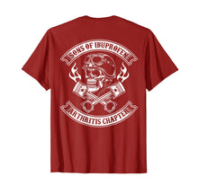 Load image into Gallery viewer, Sons of ibuprofen Arthritis chapter -Cool Biker saying shirt
