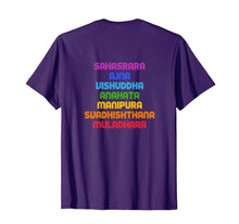 Load image into Gallery viewer, 7 Chakras Sanskrit Spiritual Lifestyle Yoga T-Shirt
