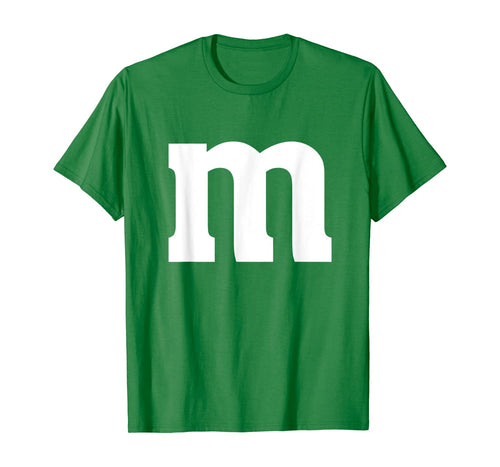 Letter m Shirt lower Case Halloween alphabet costume T-Shirt