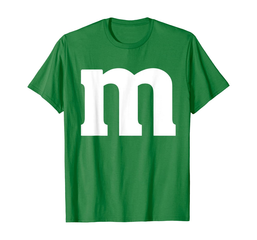 Letter m Shirt lower Case Halloween alphabet costume T-Shirt