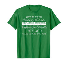 Load image into Gallery viewer, way maker miracle worker promise keeper christian faith T-Shirt-175098
