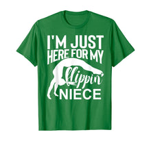 Load image into Gallery viewer, I'm Just Here For My Flippin' Niece Gymnastics Aunt Uncle  T-Shirt
