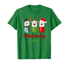 Load image into Gallery viewer, Pills Snowman Reindeer Santa Claus Pharmacy Crew Christmas T-Shirt
