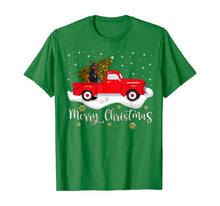 Load image into Gallery viewer, Red Truck Merry Christmas Tree Doberman Christmas T-Shirt
