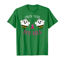 Load image into Gallery viewer, Breast Cancer Awareness Funny Check your Boo bees women  T-Shirt
