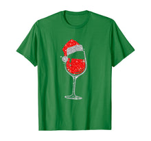 Load image into Gallery viewer, Wine Glasses Santa Hat Christmas Tee Funny Wine Lover Gifts T-Shirt
