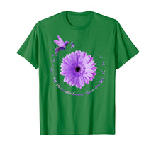 Load image into Gallery viewer, Hummingbird Purple Sunflower Pancreatic Cancer Awareness T-Shirt
