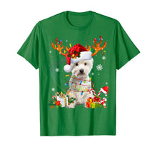 Load image into Gallery viewer, Westie Dog Christmas Reindeer Funny Xmas Gift T-Shirt
