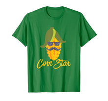 Load image into Gallery viewer, Corn Star Funny Sunglasses Mustache Star Corn Maize T-Shirt
