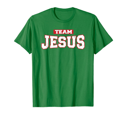 Team Jesus Weathered And Distressed Christian T-Shirt