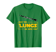 Load image into Gallery viewer, May The Lungs Be With You Funny Clarinet Player Gift Shirt
