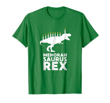 Load image into Gallery viewer, Funny Hanukkah Dinosaur Tyrannosaurus Rex Menorah Shirt
