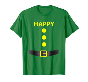 Happy Dwarf Halloween Costume Blue Shirt