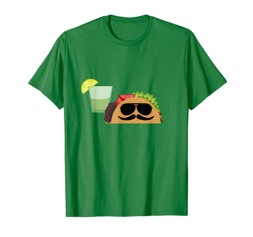 Taco Time T-Shirt - Funny Sunglasses Burrito Mexican Food