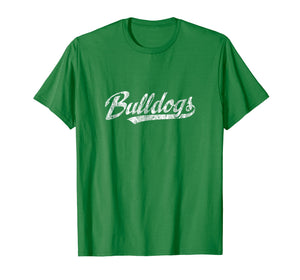 Bulldogs Mascot T Shirt Vintage Sports Name Tee Design