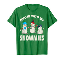 Load image into Gallery viewer, Chillin With My Snowmies Shirt - Funny Christmas Snowman Tee
