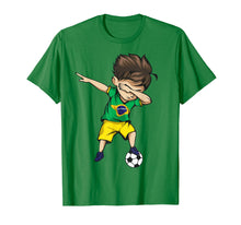 Load image into Gallery viewer, Dabbing Soccer Boy Brazil Jersey Shirt - Brazilian Football
