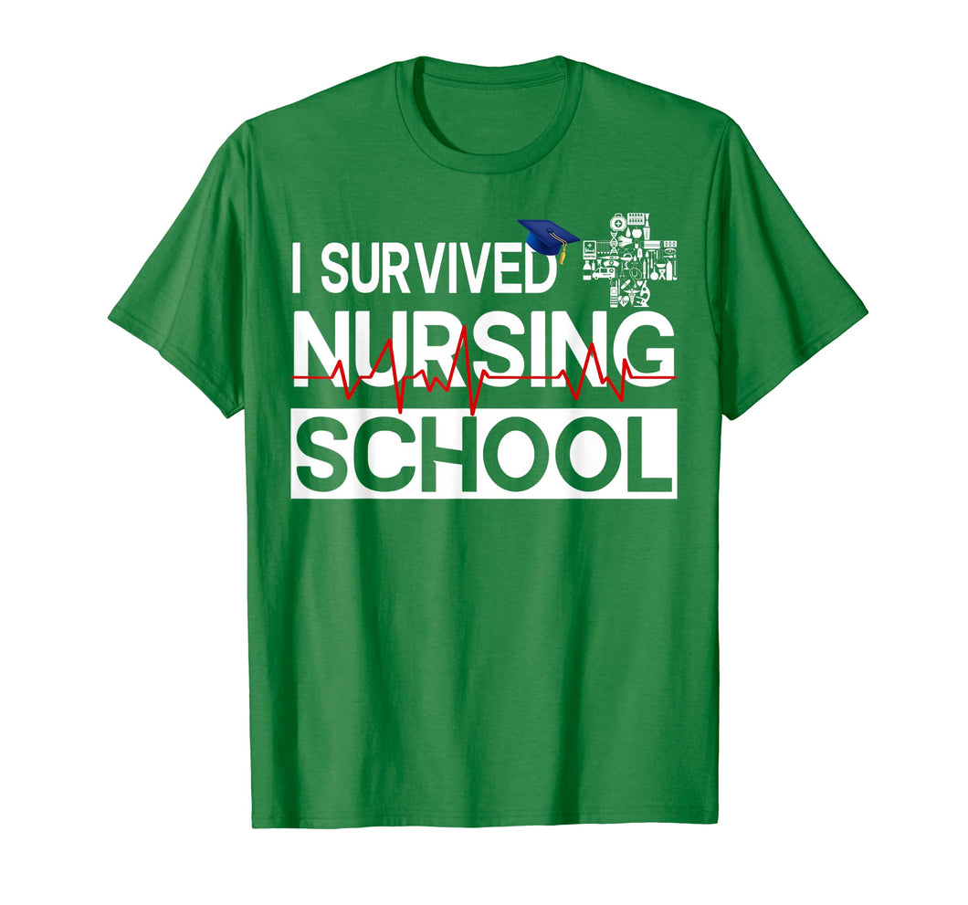 I Survived Nursing School T-Shirt Class of 2019 Graduation