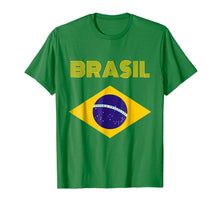 Load image into Gallery viewer, Brazil Flag Yellow Text T-Shirt
