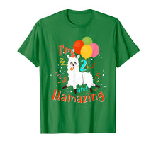 Load image into Gallery viewer, Amazing 2nd Birthday Llama Shirt I'm 2 and Llamazing Shirt
