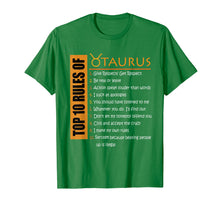 Load image into Gallery viewer, Birthday Gifts - Top 10 Rules Of Taurus Zodiac T-Shirt

