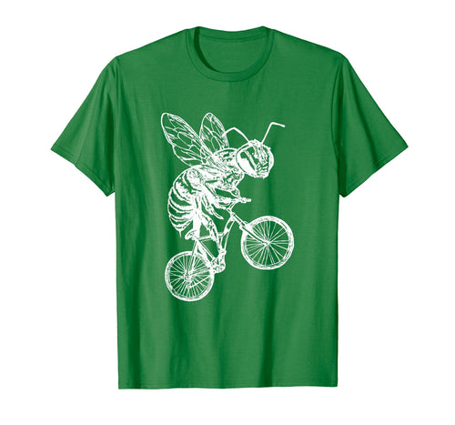 SEEMBO Bee On A Bicycle T-Shirt Cycling Gift Funny Bike