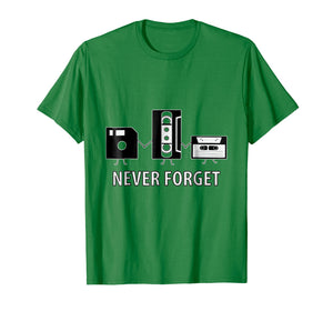 Funny Geek Retro 90s T-Shirt: Never Forget Nostalgia Shirt