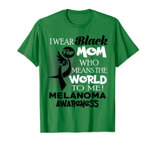 Load image into Gallery viewer, I wear Black ribbon for my Mom Melanoma awareness shirt
