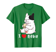 Load image into Gallery viewer, French Bulldog I Love Boba Bubble Milk Tea Dog Cute T-Shirt
