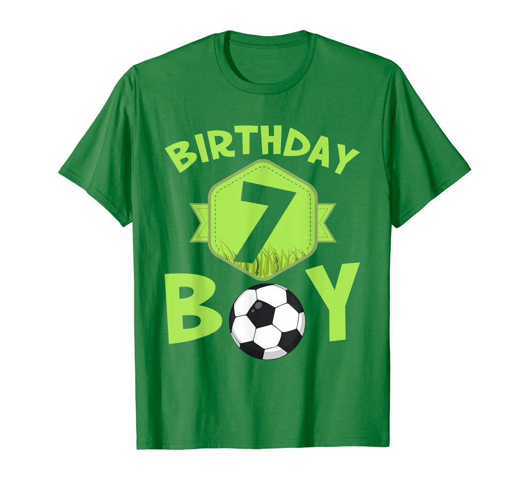 7th Birthday Soccer T-Shirt For Boys Kids