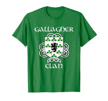 Load image into Gallery viewer, Gallagher Family Crest Coat of Arms T Shirt
