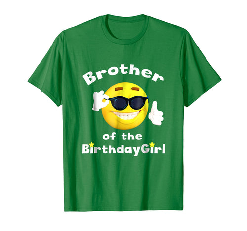 Brother Of The Birthday Girl TShirt Emoji Shirt B-Day