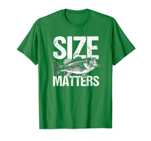 Load image into Gallery viewer, Size Fish Matters Funny Bass Fishing Humor T-Shirt
