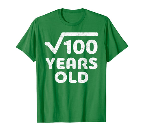 Square Root Of 100 T-Shirt 10th Birthday Gift Shirt