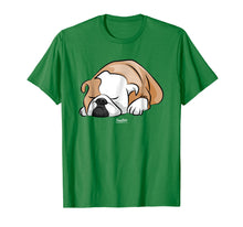 Load image into Gallery viewer, Funny English Bulldog Sleeping Cute Bulldog Face T Shirt
