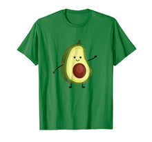 Load image into Gallery viewer, Avocado Smiling T-Shirt Best Gift for Vegans &amp; Dieters
