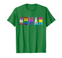 Load image into Gallery viewer, HUMAN Flag LGBT Gay Pride Month Transgender T Shirt

