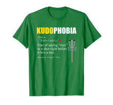 Load image into Gallery viewer, FUNNY DEFINITION T SHIRT FOR DISC GOLF FANS - KUDOPHOBIA
