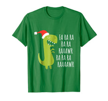 Load image into Gallery viewer, Funny Dinosaur Fa Ra Ra Rawr Rawr Christmas T-Rex Xmas Tee
