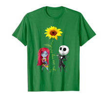 Load image into Gallery viewer, You Are My Sunshine Sunflower Jack-Skellington-Sally Shirt
