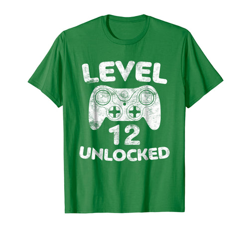 Level 12 Unlocked T-Shirt 12th Video Gamer Birthday Gift