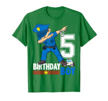 Load image into Gallery viewer, Kids 5 Years Old Police Birthday Shirt Officer Cop Car 5th

