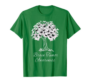 Brain Tumor Awareness T-Shirt Warrior Tree Hope Gift