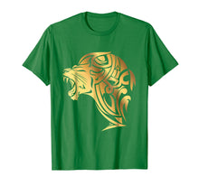 Load image into Gallery viewer, Calligraphy Art Gold Lion Fashion T-shirt for Men and Women
