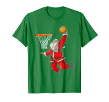 Load image into Gallery viewer, Basketball Santa T Shirt Christmas Hat Ball Sport
