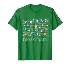 Blockchain Cryptocurrency T-shirt BitCoin Crypto BTC Gift