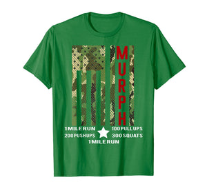 Murph Challenge Shirt Memorial Day Workout WOD Camo Gym Gear