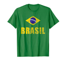 Load image into Gallery viewer, Brasil T-Shirt Gift Brazilian Flag Soccer Jersey Tee
